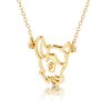 Disney Couture Junior 14kt Gold-Plated Cute Bambi Outline Necklace