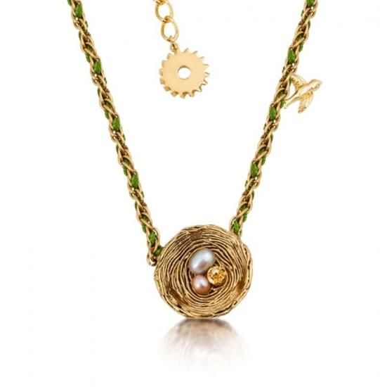 Disney Couture 14kt Gold-Plated Tinkerbell Pixie Hollow Bird