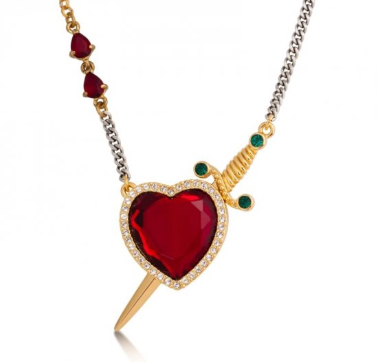 Disney Couture 白雪姫 ハート 短剣 ネックレス Snow White Gold-Plated Red Crystal Heart &  Dagger Necklace - ディズニーフィギュア・グッズ通販店舗 ディズニーコレクション