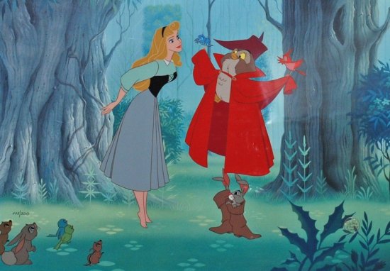ディズニー セル画 セリセル 眠れる森の美女 オーロラ姫とフィリップ ...