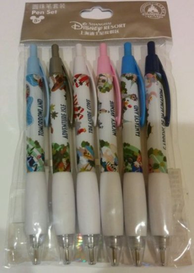 上海ディズニーランド トゥモローランド ペン セット Pen Set