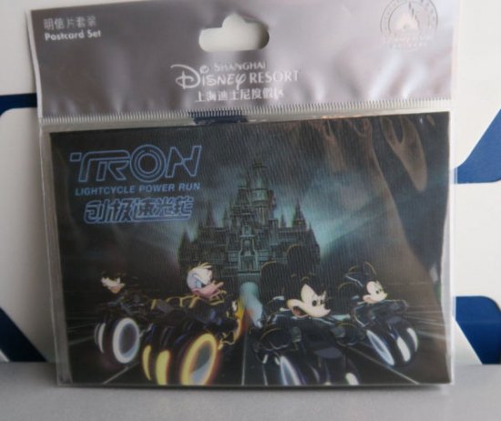 上海ディズニーランド トロン ライトサイクル ポストカード Tron Lenticular Postcard ディズニーフィギュア グッズ通販店舗 ディズニーコレクション