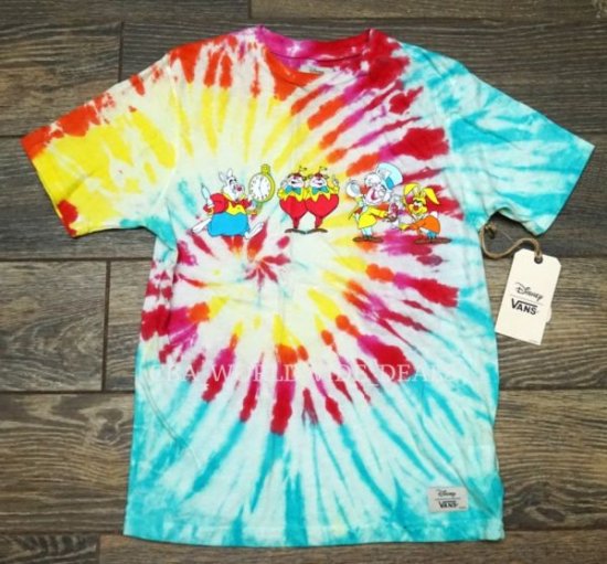 vans off the wall tie dye shirt