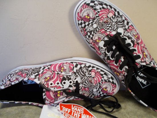 VANS Authentic Disney Alice In Wonderland Cheshire Cat Shoes Men's Size 12  NIB - ディズニーフィギュア・グッズ通販店舗 ディズニーコレクション