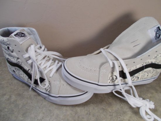 VANS SK8-Hi Disney 101 Dalmatians White Hi-Top Shoes Men's Size ...