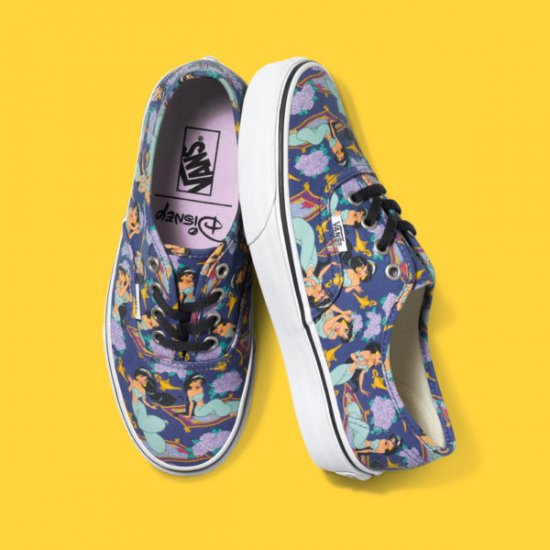 Authentic Vans X Disney Jasmine Princess Print Shoes Aladdin