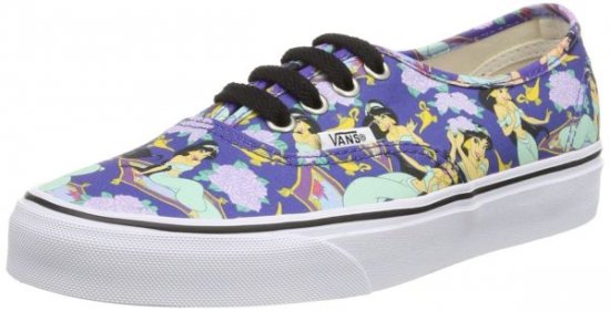 Authentic Vans X Disney Jasmine Princess Print Shoes Aladdin