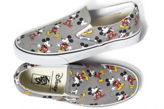 Vans disney mickey slip cheap on