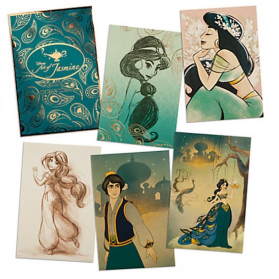 Disney THE ART OF JASMINE LITHOGRAPH SET Aladdin LE 1000 New 5 Prints -  ディズニーフィギュア・グッズ通販店舗 ディズニーコレクション