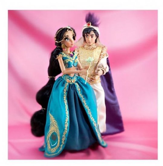 disney fairytale designer jasmine & aladdin limited doll set new box bag  COA - ディズニーフィギュア・グッズ通販店舗 ディズニーコレクション