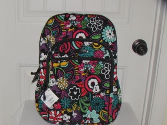 Vera Bradley Disney Magical Blooms 11 Campus Backpack New With