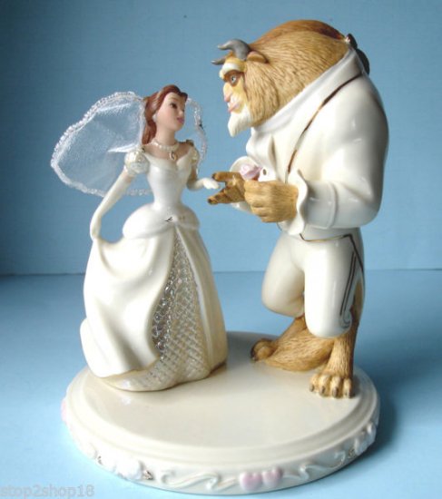 Lenox Disney Belle's Wedding Dreams Cake Topper Figurine Beauty & The Beast  New - ディズニーフィギュア・グッズ通販店舗 ディズニーコレクション