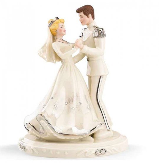 Lenox Cinderella & Prince Love Wedding CAKE TOPPER Disney Figurine