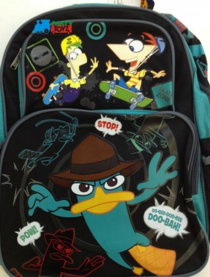 Phineas and Ferb  Agent P Large Backpack/School Bag for Kids Disney 