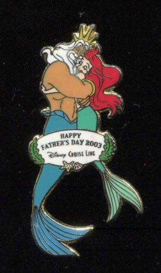 DCL Happy Father's Day 2003 Ariel & Dad LE 500 Disney Pin 23082 -  ディズニーフィギュア・グッズ通販店舗 ディズニーコレクション