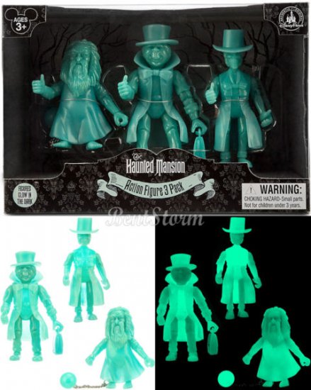 The Haunted Mansion 3 HITCHHIKING GHOSTS Action Figure GLOW IN