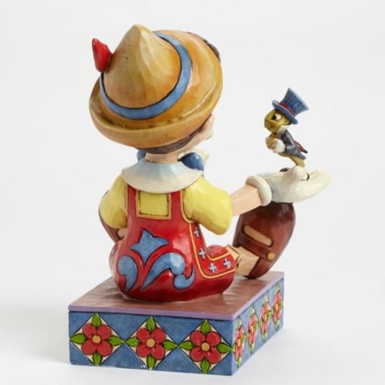 Disney Traditions Jim Shore Pinocchio & Jiminy Cricket 75th