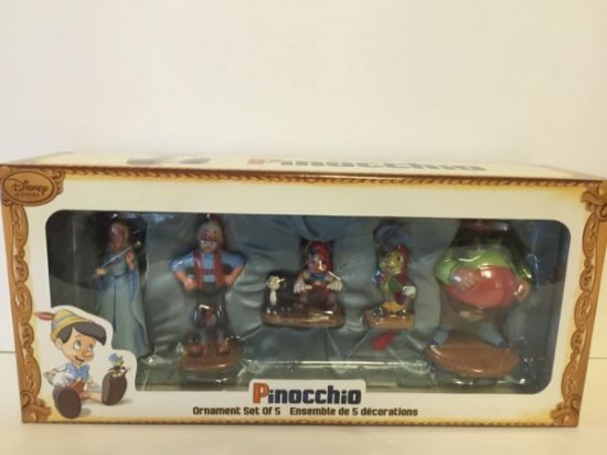 disney store sketchbook ornament set the art of pinocchio collection new w  box - ディズニーフィギュア・グッズ通販店舗 ディズニーコレクション