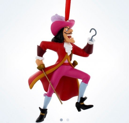 disney parks christmas peter pan captain hook resin ornament new with tag -  ディズニーフィギュア・グッズ通販店舗 ディズニーコレクション