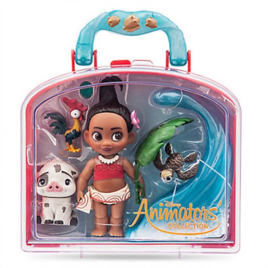 モアナと伝説の海 モアナ ドール セット Disney Animator's Collection Moana Mini Doll Play Set  - ディズニーフィギュア・グッズ通販店舗 ディズニーコレクション