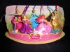 Disney Deluxe Princess Christmas Ornament Figures 7pc Set Rapunzel Ariel Belle