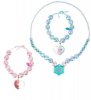 Disney Store FROZEN Elsa & Anna Jewelry Necklace and Bracelets 3pc Set Gift NEW