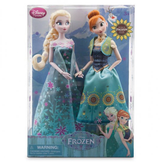 Disney Store Frozen Fever Anna Elsa Summer Solstice Doll Gift Set New W Box ディズニーフィギュア グッズ通販店舗 ディズニーコレクション