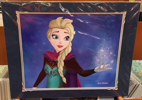 Disney Parks FROZEN Queen Elsa The Snow Queen Deluxe Print by Alex 
