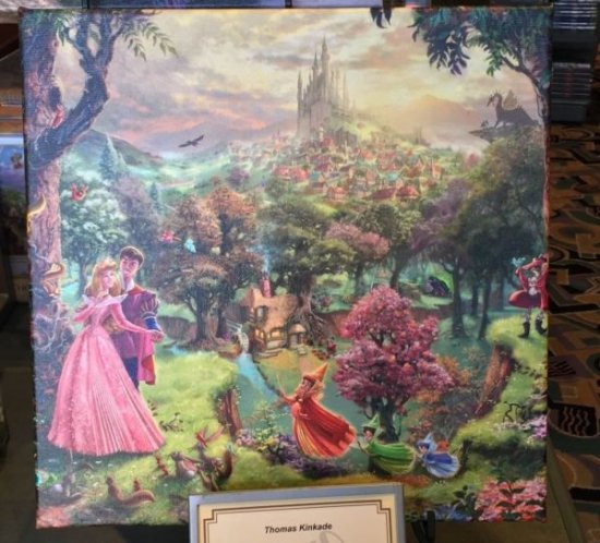 Disney Parks Sleeping Beauty Wrap Print by Thomas Kinkade Studios New -  ディズニーフィギュア・グッズ通販店舗 ディズニーコレクション