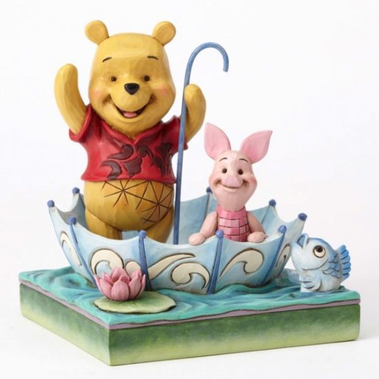 Disney Jim Shore Traditions Pooh and Piglet Sharing 