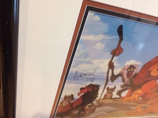 ライオンキング　セル画 ディズニー セル画「ライオン キング」額縁2種選択可 展示用