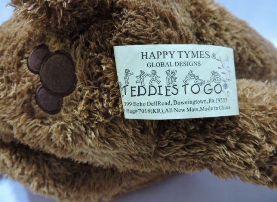 HAPPY TYMES GLOBAL DESIGNS TEDDIES TO Go - キャラクターグッズ