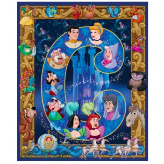 Disney D23 Expo 17 Cinderella Letter By Kenny Yamada Deluxe Print Presale ディズニーフィギュア グッズ通販店舗 ディズニーコレクション