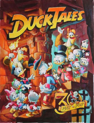 Disney D23 Expo 17 Ducktales 30 Years Mike Peraza Framed Giclee Canvas Le 95 ディズニーフィギュア グッズ通販店舗 ディズニーコレクション