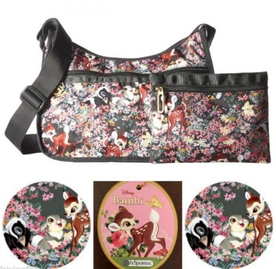 Disney LeSportsac レスポートサック バンビ&フレンズ Hobo ショルダー