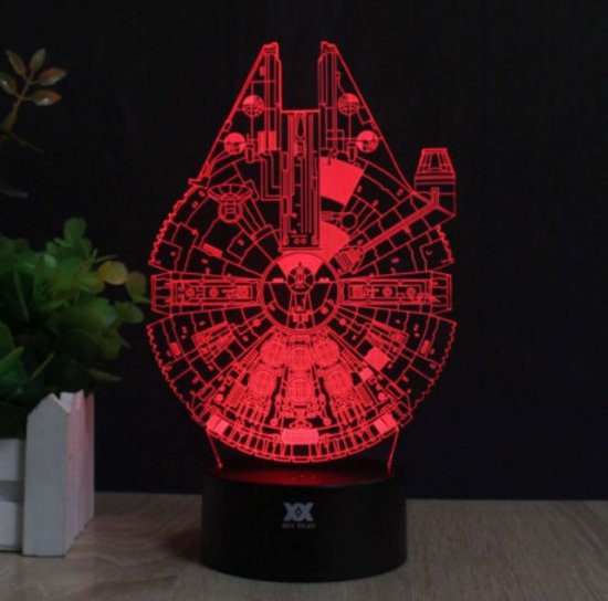 スターウォーズ Star Wars 最後のジェダイ ミレニアムファルコン 3D LED ナイト ライト - ディズニーフィギュア・グッズ通販店舗  ディズニーコレクション