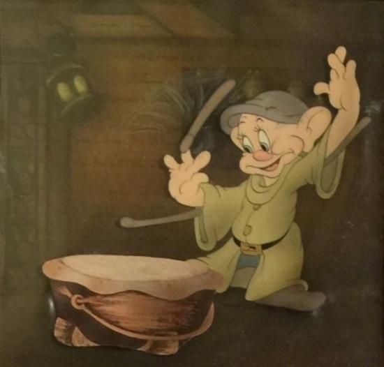 ディズニー　白雪姫 ドーピー セル画 Let me see your hands ディズニー 白雪姫 ドーピー セル画 Let me see your hands