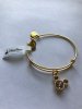 Disney Mickey Mouse Birthstone Bangle by Alex and Ani June Gold Finish New