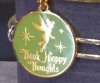Disney Parks Tinker Bell Happy Thoughts Alex and Ani Charm Gold Finish New
