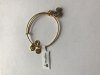 Disney Mickey Mouse Birthstone Bangle by Alex and Ani April Gold Finish New