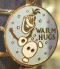 Disney Parks Frozen Olaf Holiday Bangle Bracelet Gold Finish Alex Ani New Tags