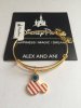 Disney Parks Mickey Icon Flag Bangle by Alex and Ani Gold Finish New Tags