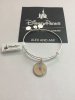 Disney Parks Holiday Retro Tinker Bell Bangle Alex Ani Silver Finish New w Tag