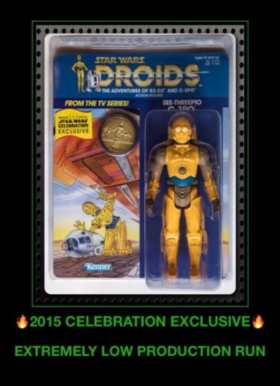 CELEBRATION C-3PO 2015 GENTLE GIANT STAR WARS Droids Cartoon JUMBO