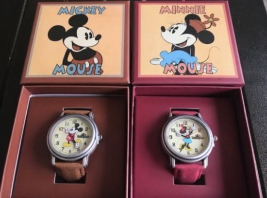 香港ディズニー ミッキーマウス ミニーマウス ウォッチ 腕時計