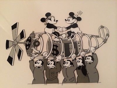 ディズニー セル画 ミッキーマウス ミニーマウス Pilot Plane 