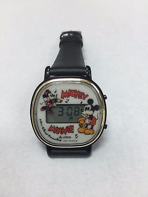 SEIKO セイコー Lorus ミッキーマウス ミニーマウス ブラック デジタル 腕時計 - ディズニーフィギュア・グッズ通販店舗  ディズニーコレクション