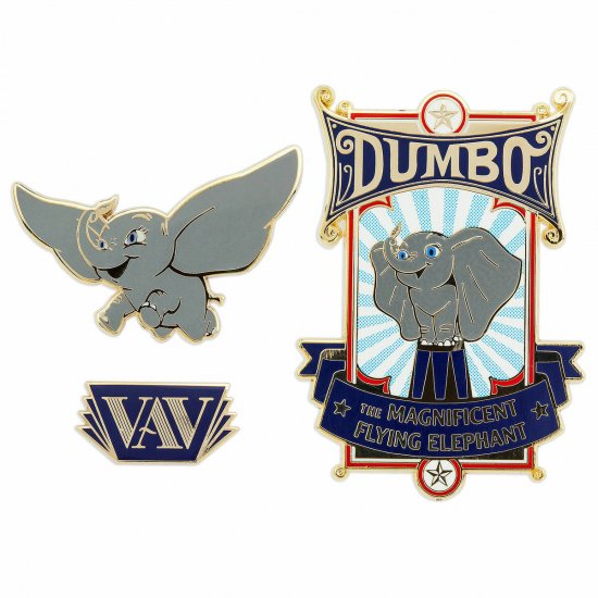 Disney Dumbo ダンボ ピンバッジ 実写映画 限定販売 3種 ピンバッジセット - ディズニーフィギュア・グッズ通販店舗  ディズニーコレクション
