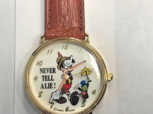 時計 腕時計 ディズニー ピノキオ ディズニーストア Never Tell A Lie ウォッチ ディズニーフィギュア グッズ通販店舗 ディズニー コレクション