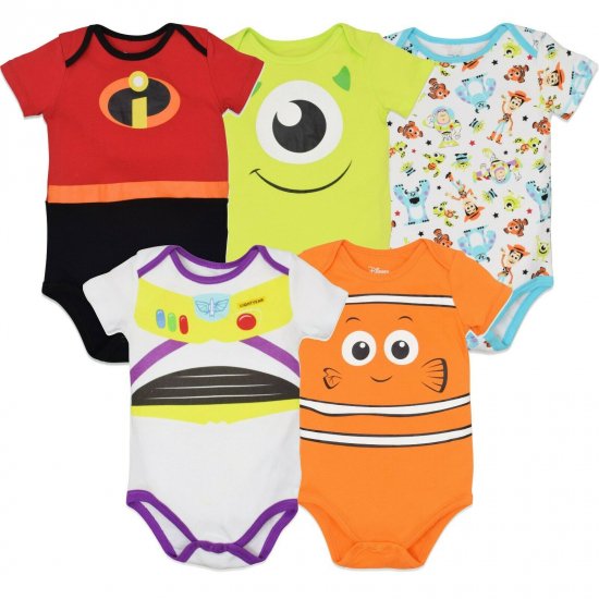 【モンスターズ・インク】Disney Pixar Baby Boy Girl 5 Pack Bodysuits ベビー ロンパース 5枚組 -  ディズニーフィギュア・グッズ通販店舗 ディズニーコレクション